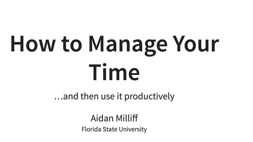 Time Management Presentation